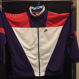 NIKE COLORBLOCK JACKET MEN PURPLE/WHITE/RED SZ XXL